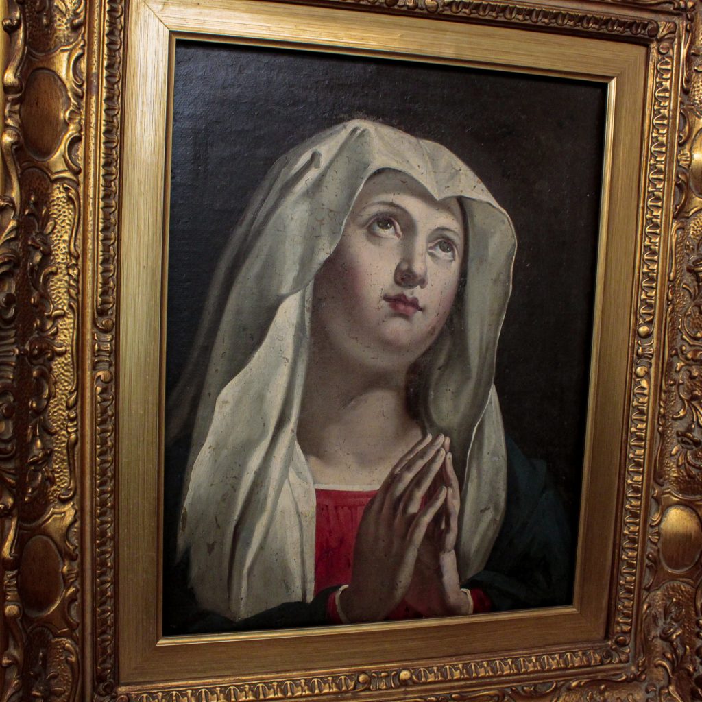 dipinto settecentesco della Vergine Maria